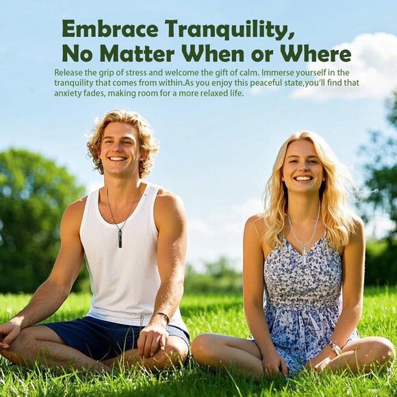 Rose Gold Stainless Steel 3-in-1 Mindfulness Necklace with Diffuser, Mediation, - Picture 2 of 6